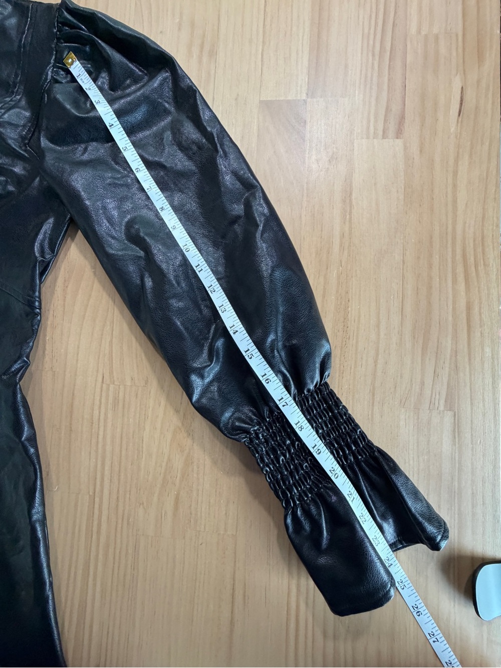 moodie Black Faux Leather Mini Dress B12 - Picture 10 of 12